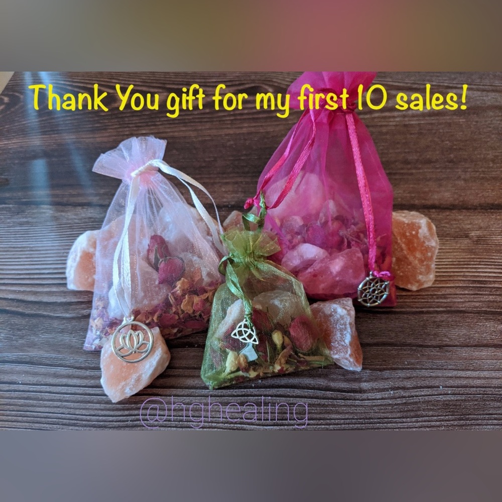 Free intuitively chosen tumbled stone & tarot card w/ the first 10 sales!